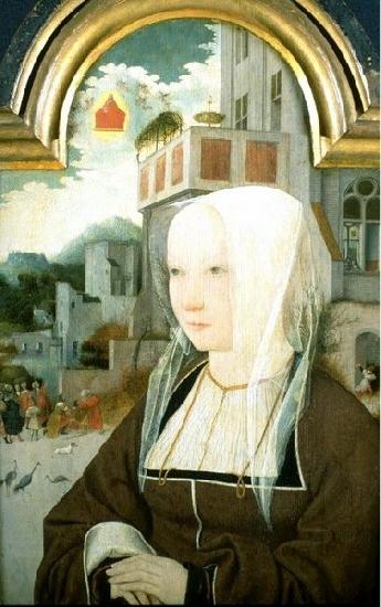 Jan Mostaert Portrait of a unknown woman oil painting picture